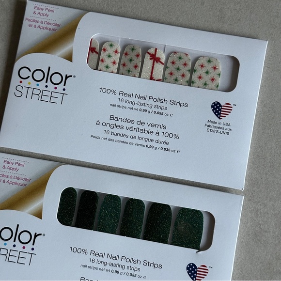 Color Street Nail Polish Strips Bundle - Yule Be Delighted & Gift Swap - Holiday - Picture 2 of 4